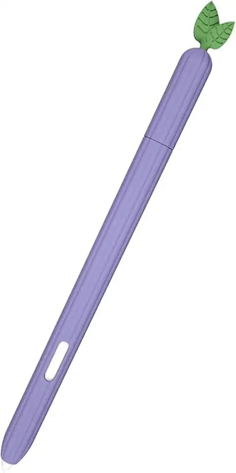 Case For S Pen on Samsung Galaxy Tab S7 FE/S7/S7 Plus/S8/S8 Plus/S8 Ultra /S9 /S9 Plus / s9 Ultra Pencil Cover Colorful for Tablet SPen Stylus Bag Non-slip Protection Silicone Sleeve (grape purple)