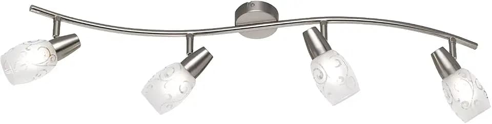 Reality Leuchten R80024007 Colmar Strahler, Metall, nickel matt, 8.0 x 79.0 x 19.0 cm
