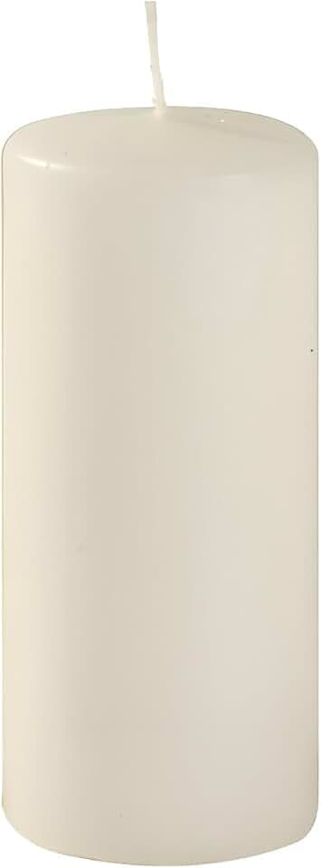 Cereria di Giorgio Creme, Packung mit 6 Kerzen, Durchmesser 6 cm, Höhe 15 cm, Farbe Brenndauer 72 Stunden, Paraffinwachs, Einheit