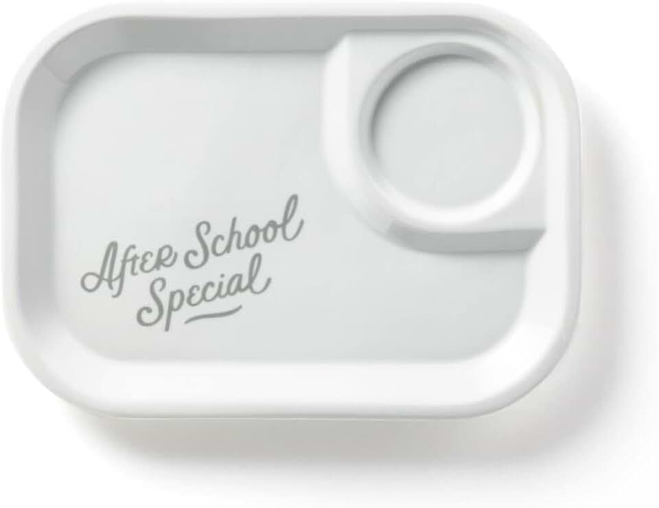 Brass Monkey After School Special Ceramic Serving Tray, 11.5” x 8.5” – Cafeteria-Inspired Food Tray with Hand-Designed Artwork – Easy to Clean and Ready to Gift