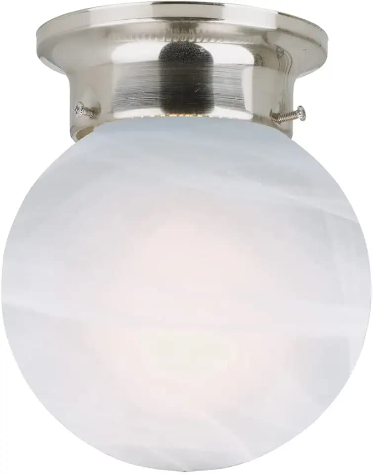 Design House Millbridge Flush Mount Light, Satin Nickel