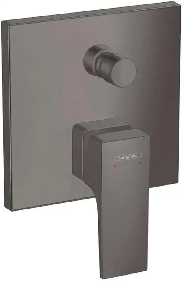 hansgrohe Wannenarmatur Metropol, Unterputz Einhebel-Wannenmischer, Brushed Black Chrome