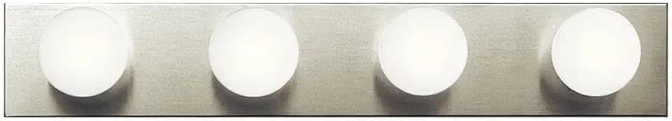 Kichler Linear Bath 4-Light Bathroom Vanity Light, Brushed Nickel