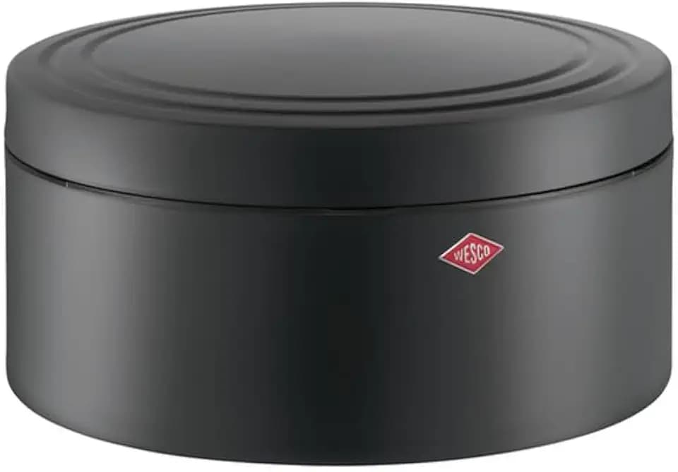 WESCO Gebäckdose Classic Line in der Farbe graphit matt, pulverbeschichtetes Stahlblech, 4 Liter Volumen, schließt dicht
