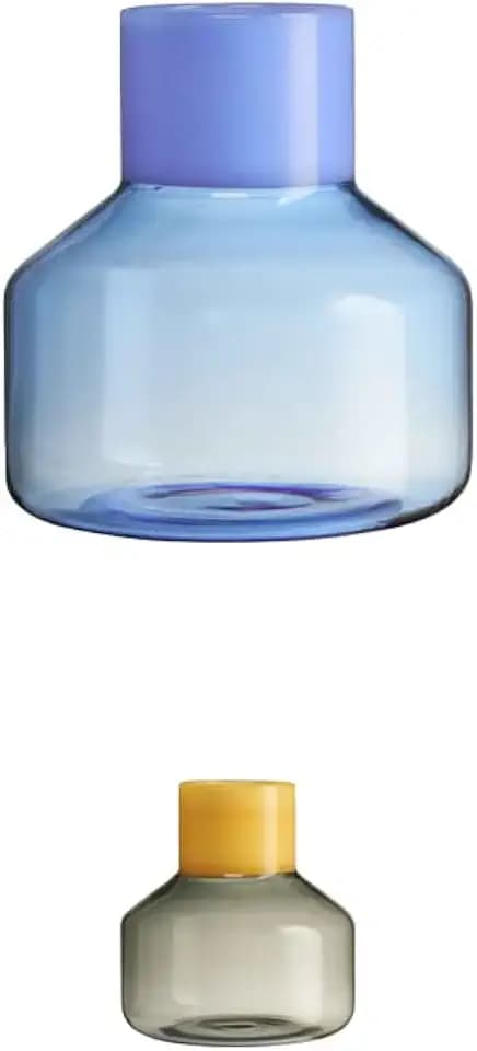 Design Letters Großzügig Vase aus Borosilikatglas | Vasen für Tischdeko | Vase Glas Entworfen in Dänemark | Modern Deko vase für Zuhause, Büro, Tischdekoration | Klar Vase 14 cm