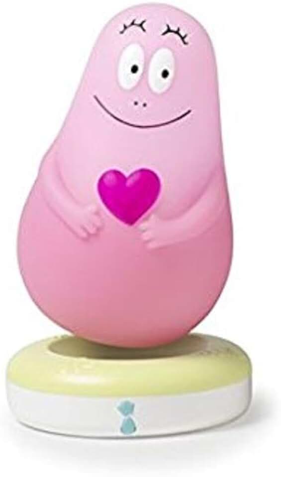Pabobo - Lumilove Barbapapa - Nomadisches Baby- und Kindernachtlicht - Induktion Ladegerät – rosa