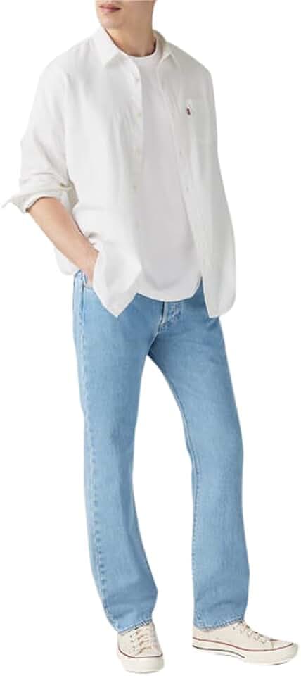 Levi's Herren Jeanshose 501 Original mit Knopfleiste, Straight Fit