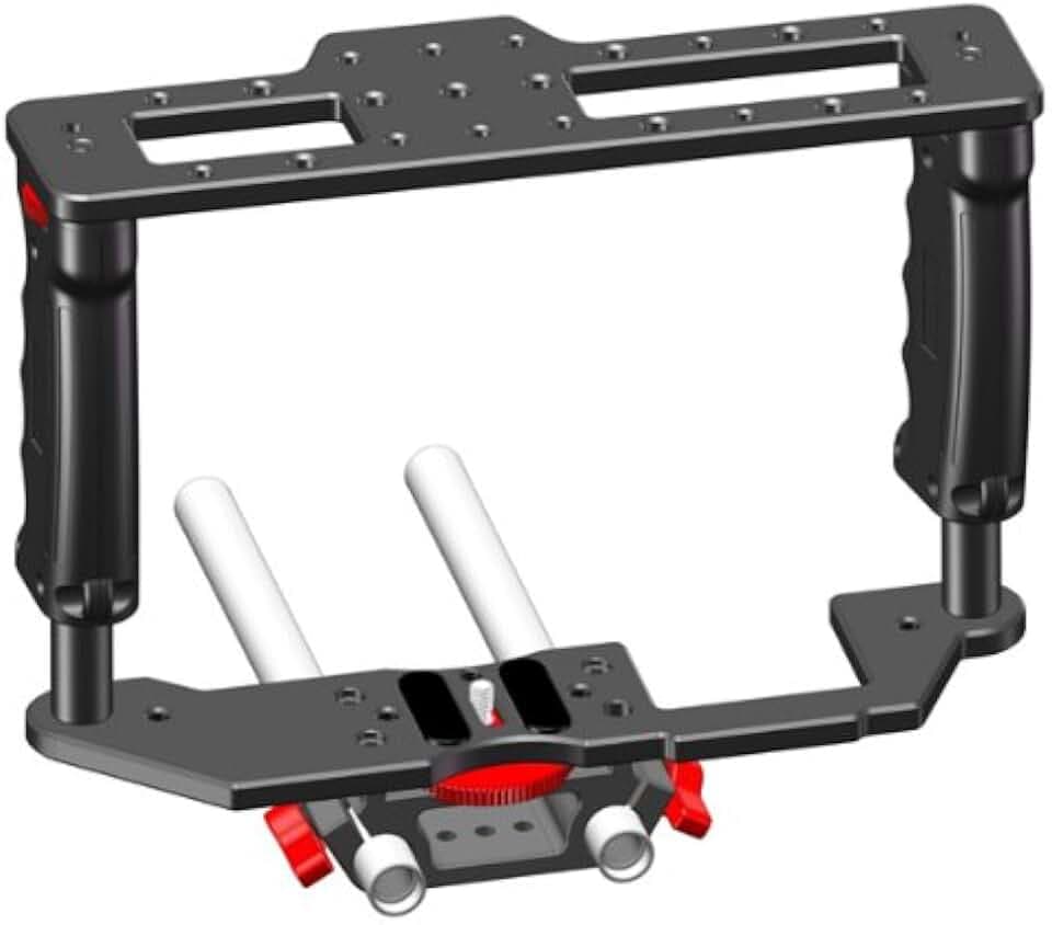 Kamerar GB-2 Gear Box Kamerakäfig für Video-DSLR inkl. ergonomische Handgriffe