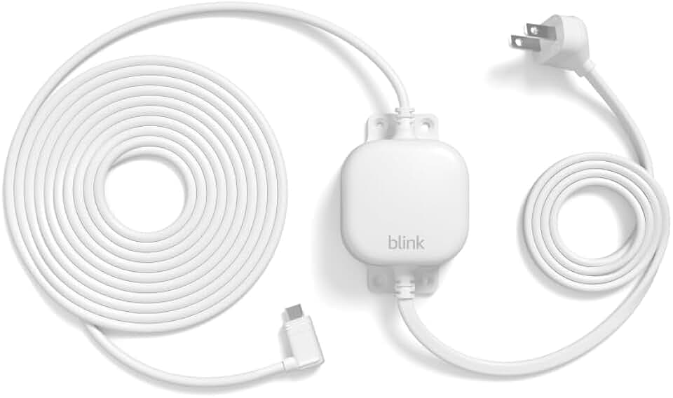 Blink Weather Resistant 13ft Power Adapter for Blink Mini 2, Mini 2K+, Outdoor 4, and Outdoor 2K+ (White)