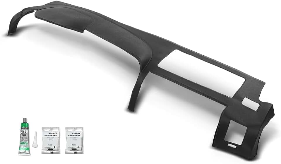 PIT66 TPE Dash Bezel Cover Fit Chevy Silverado GMC Sierra 2007-2013 Black