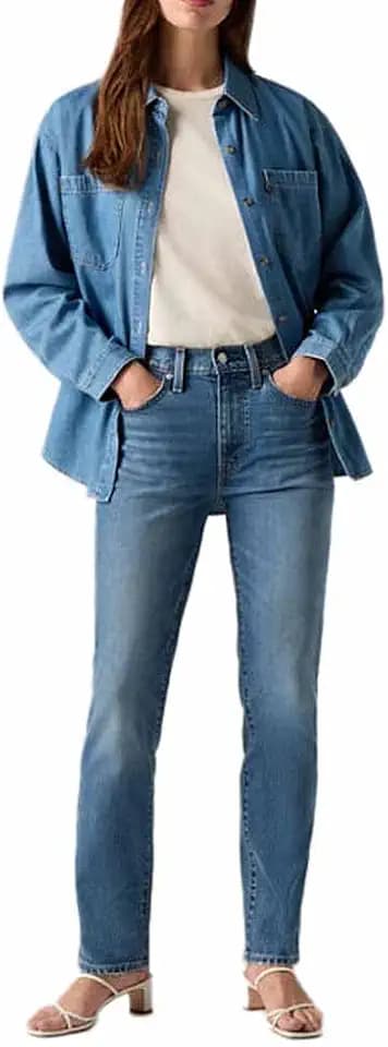 Levi's Damen 724 High Rise Straight Jeans