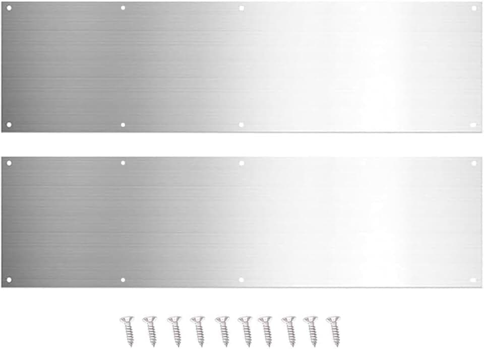 Door Kick Plate for Residential or Commercial Doors for Doors Decor Avoid The Door from Kicking 6 x 34 Inches 2PC