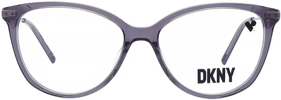 DKNY Women's DK7005 Cat Eye Sunglasses, Smoke Crystal, 52