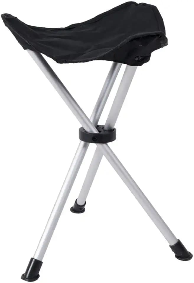 BasicNature Travelchair Dreibeinhocker grau One Size