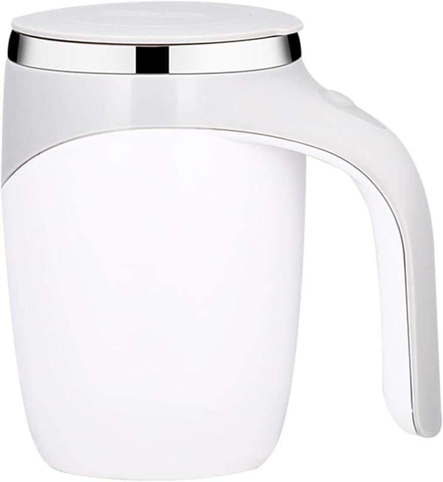 Automatischer magnetischer Kaffeebecher, Edelstahl-Heißgetränke-Mixer, selbstrührender Becher für Kaffee/Tee/Schokolade/Küche/Reisen/Zuhause, batteriebetrieben