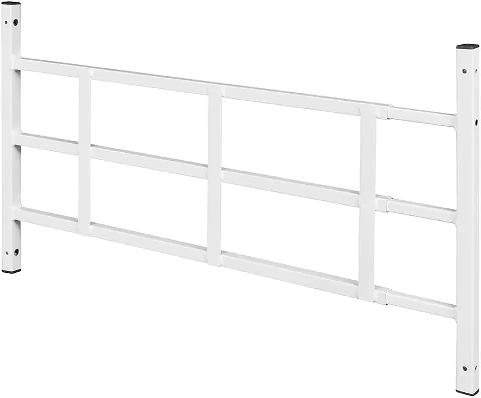 Prime-Line S 4752 Carbon Steel Fixed 3-Bar Window Grill for Home Security and Child Safety, 23-1/2 In. to 38 In., White (5 Sets)