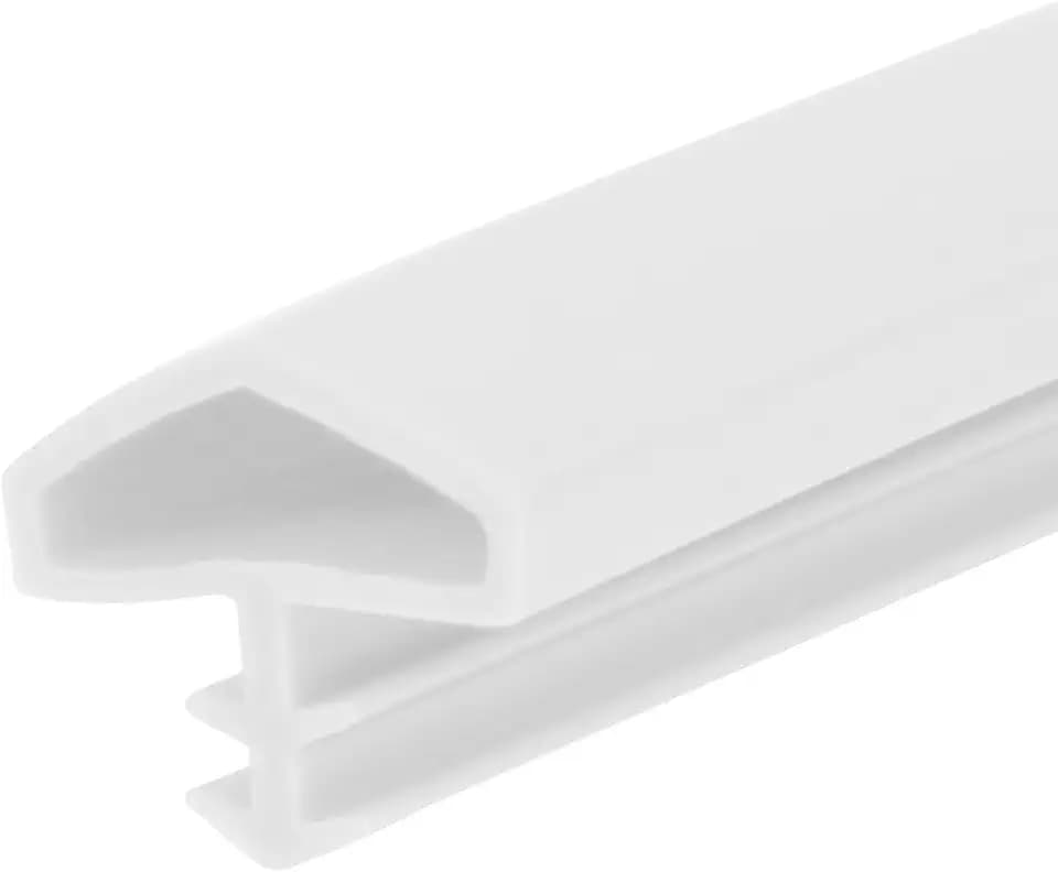 Türdichtung, 5m/10m/30m 12mm Zimmertürdichtung, TPE Gummidichtung Dichtband Zarge, Türanschlagdichtung, Zargendichtung für Türen, Fenste (Weiß, 5M)