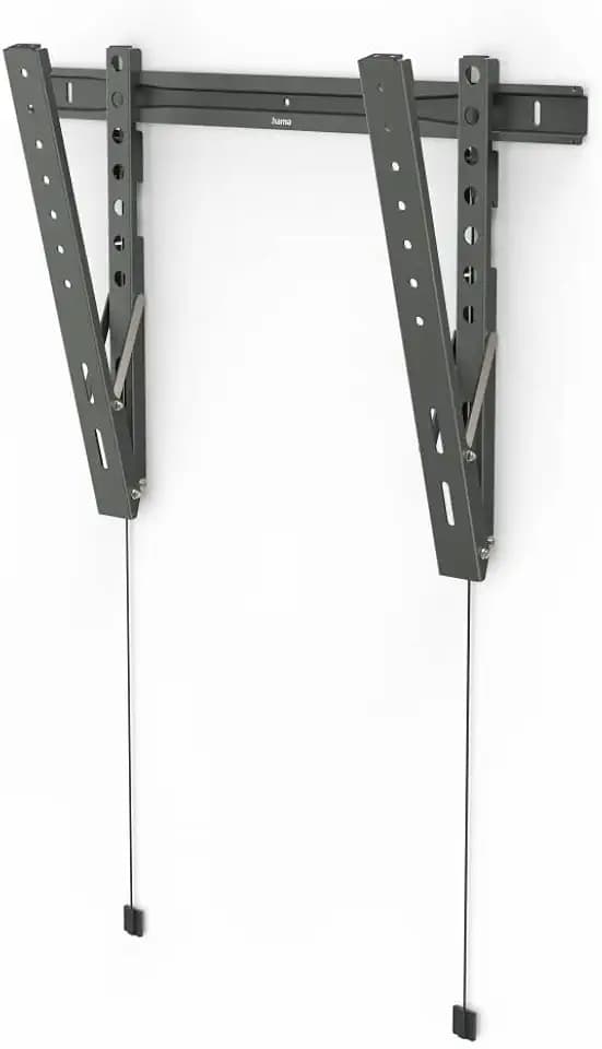 Hama Ultra-Slim TV Wandhalterung neigbar für 37–90 Zoll Flach & Curved Fernseher bis 80kg (super-flache TV-Halterung mit 2cm Wandabstand, Universal Fernseher-Wandhalterung max. VESA 600x400) anthrazit