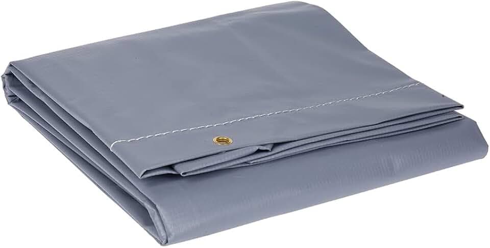 OROK - Abdeckung für Anhänger - Flachplane für Anhänger 160 x 120 cm / 400 g/m² - Größe L - wasserdichte Abdeckplane für Anhänger - Farbe: Grau - 100% PVC