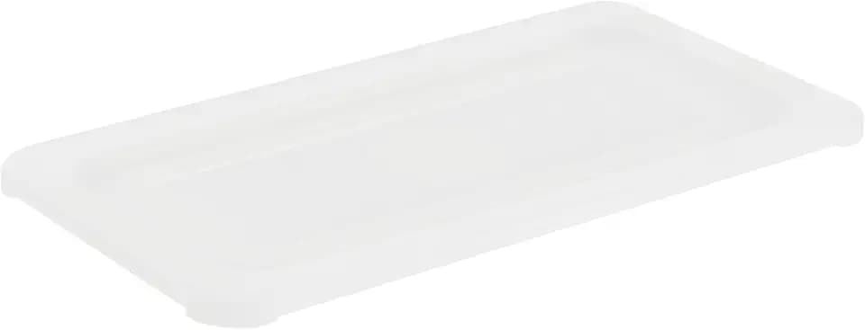 Restaurantware Rectangle Clear Polypropylene Lid, 12.7 x 7 In, 10 Pack