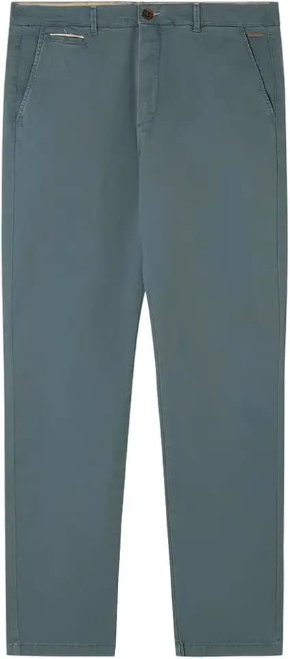 Springfield Herren Chino Slim Plain Basic Einfarbige Hose