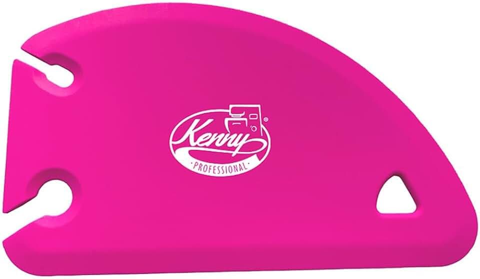 3 in 1 Profi-Teigkarte mit Abziehschlitz und Edelstahlkern, Silikon Teigschaber, zum Glattstreichen, Arbeitsfläche Reinigen und Portionieren (Pink)