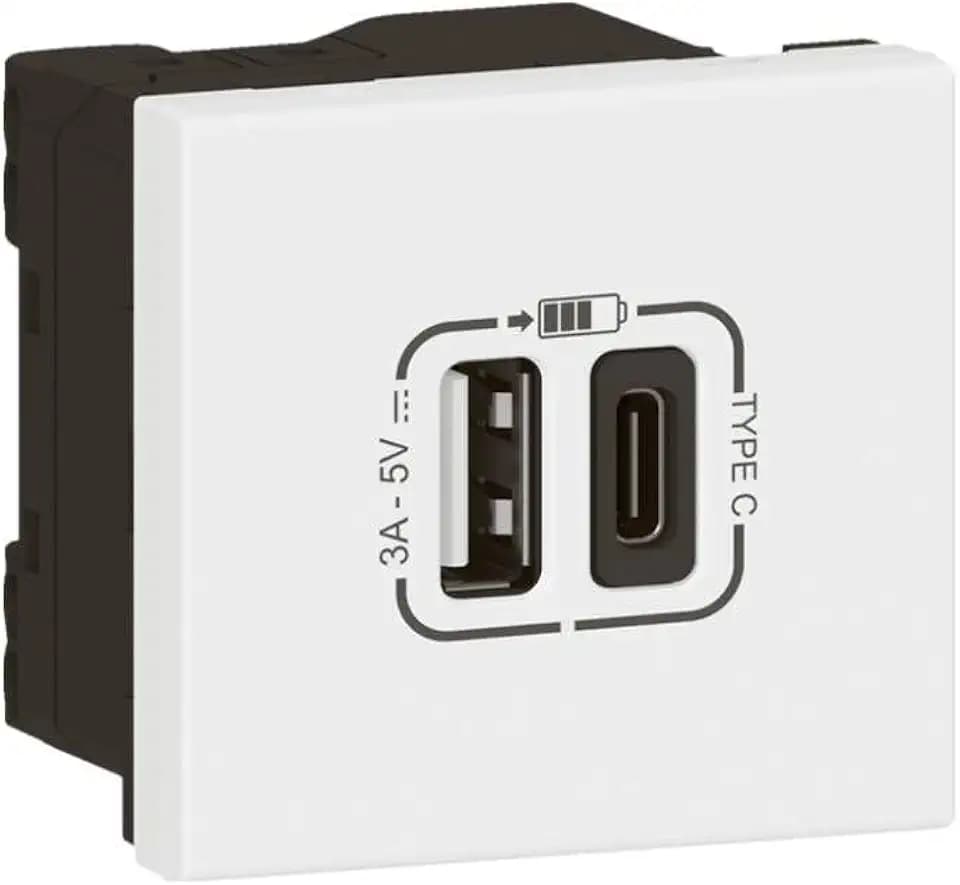 Ladegerät – USB Typ A und USB Typ C – 3 A – 15 W – Mosaic – Legrand 077570l