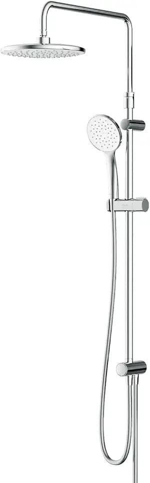 AM.PM Hit ShowerSpot ohne Armatur Chrom, Edelstahl Duschsystem, Regendusche Set, Überkopfbrause Set (Chrom, Hit Duschsystem ohne Armatur)