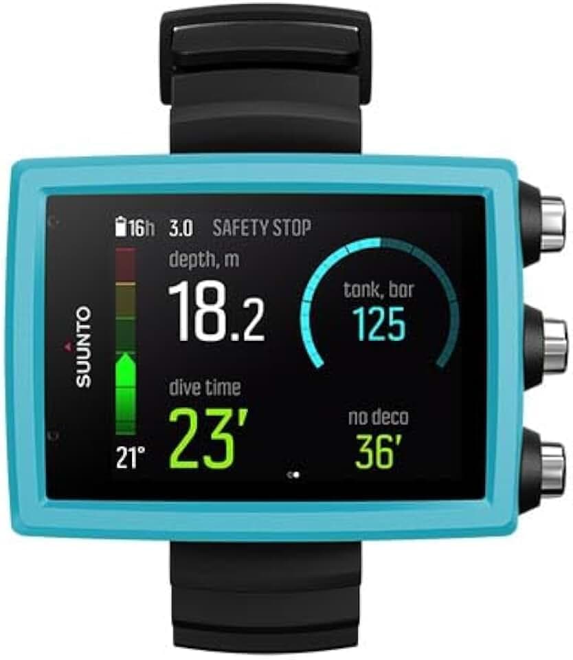 SUUNTO Unisex – Erwachsene EON Core Aqua Swimcomputer, Blue, Einheitsgröße