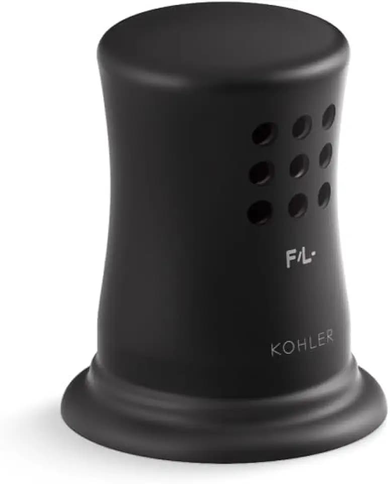 Kohler 35714-BL K-35714-BL Contemporary Air Gap Cover with Collar, Matte Black