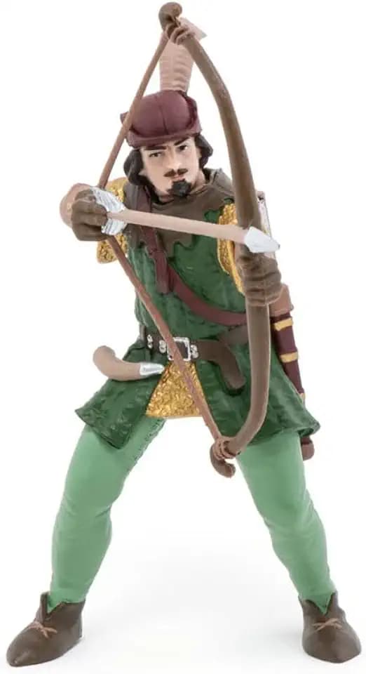 Papo - Standing Robin Hood - Realistic Figurine - for Ages 3+ - Medieval Fantasy Collection - Hand Painted - Highly Detailed - Durable and Educational - Gift Idea - Collectable - Robin Hood Toy