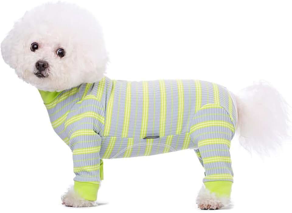 Dog Surgery Recovery Suit, Four-Leg Long Sleeve Dog Onesie