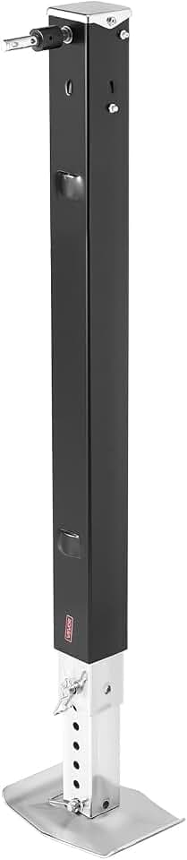 VEVOR RV Stützfuß Stütze für Sattelkupplung, 179013, 825 mm, universeller Ersatz für Sattelkupplung, kompatibel mit Lippert Venture Atwood Stromberg Carlson Systems, mit Stift und Sockel schwarz