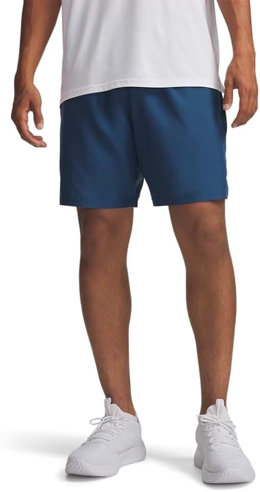 Under Armour Men's Tech Woven Workdmark Shorts, 498 Blue, XS