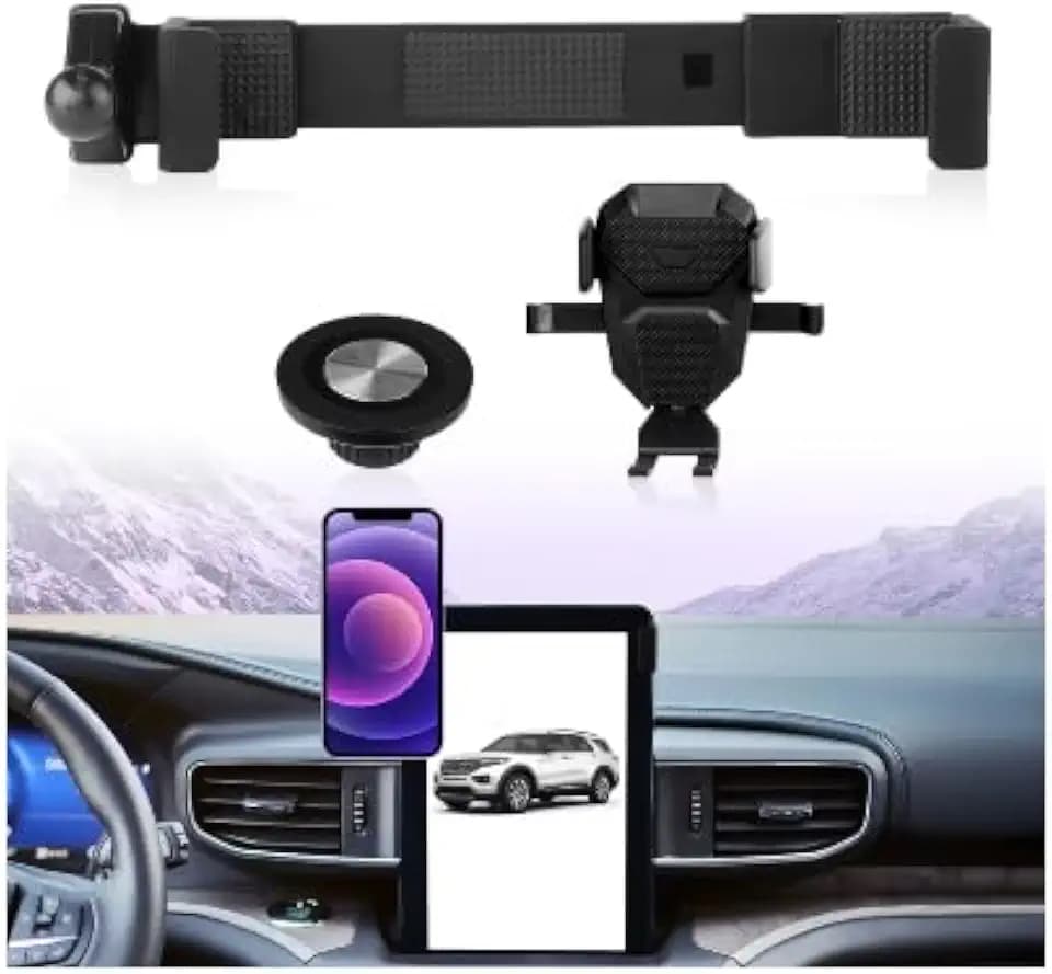 Sunsdrew Car Phone Holder for Ford Explorer 2020-2024 10.1" Screen