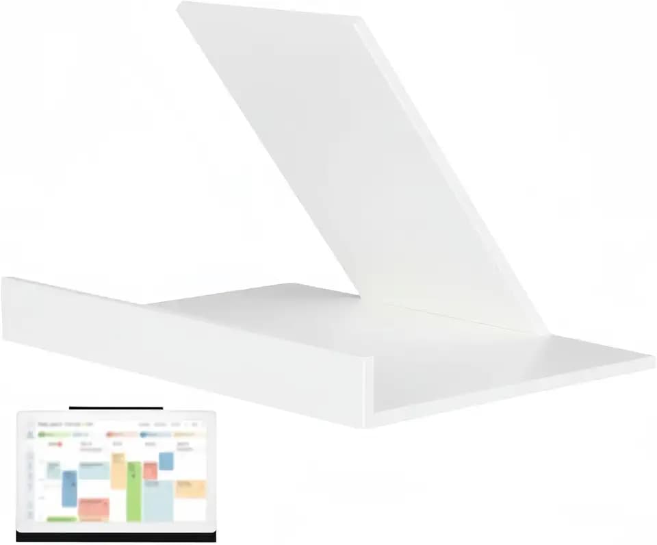 Desktop Stand Compatible with Skylight Calendar Max 27 inch Electronic Calendar, Non-Slip, Widened Base, Tool-Free Setup, Ergonomic Viewing Angle, Sleek Minimalist Desk Accessory (White)