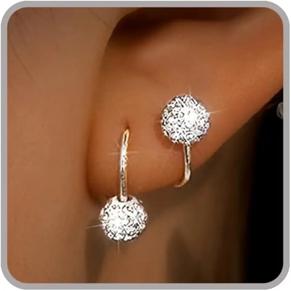 Spiral Hoop Earrings Single-Piercing Double-Hoop Earrings Tiny Twist Earrings for Women 12mm, Stainless Steel Wrap Back Finding