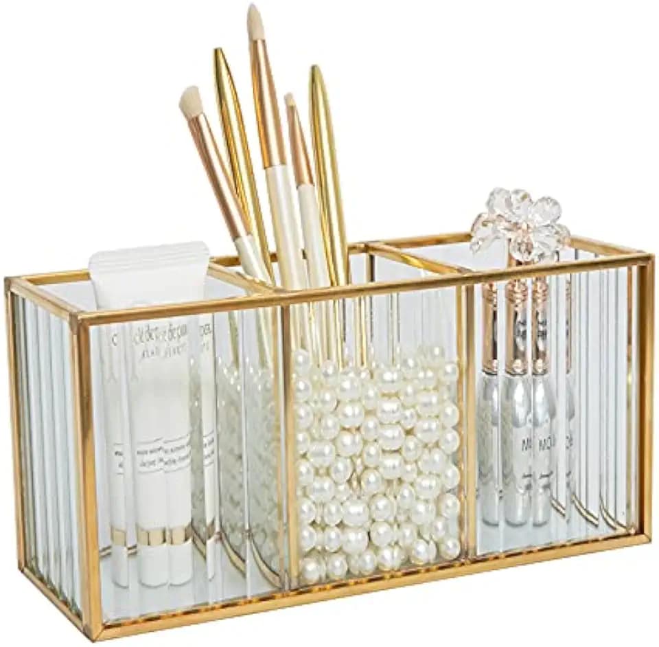 Make up Organizer, Pinselhalter, Stifthalter, Schreibtisch Organizer, Kosmetik Aufbewahrung für Pinsel, Eyeliner, Lippenstift