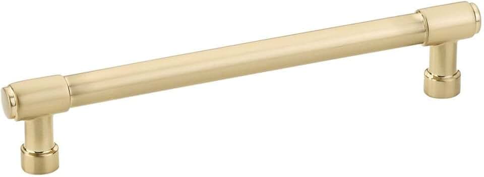 Emtek Jasper Pull Available in 7 Sizes in 6 Finishes - 86689US4 - (Center to Center 6", Satin Brass - US4)