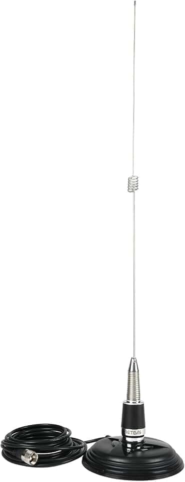 Retevis GMRS Mobile Antenna with Magnetic Mount,NMO Antenna,32-inch,1 Pack