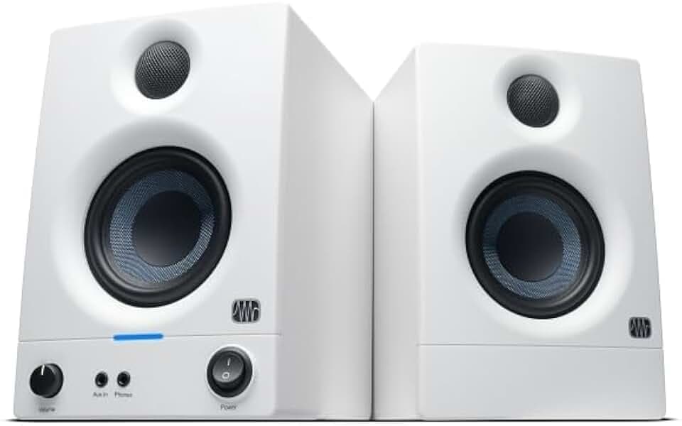 PreSonus Eris 3.5BT Gen 2 Bluetooth-Studiomonitorlautsprecher, Paar, Weiß
