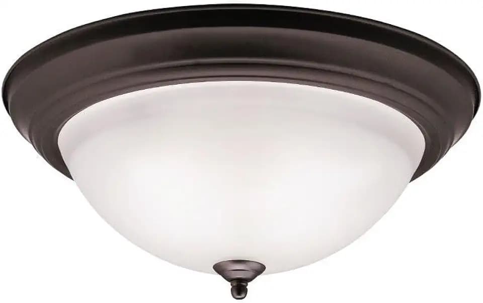 Kichler 16" 3-Light Flush Mount Light, Brushed Nickel