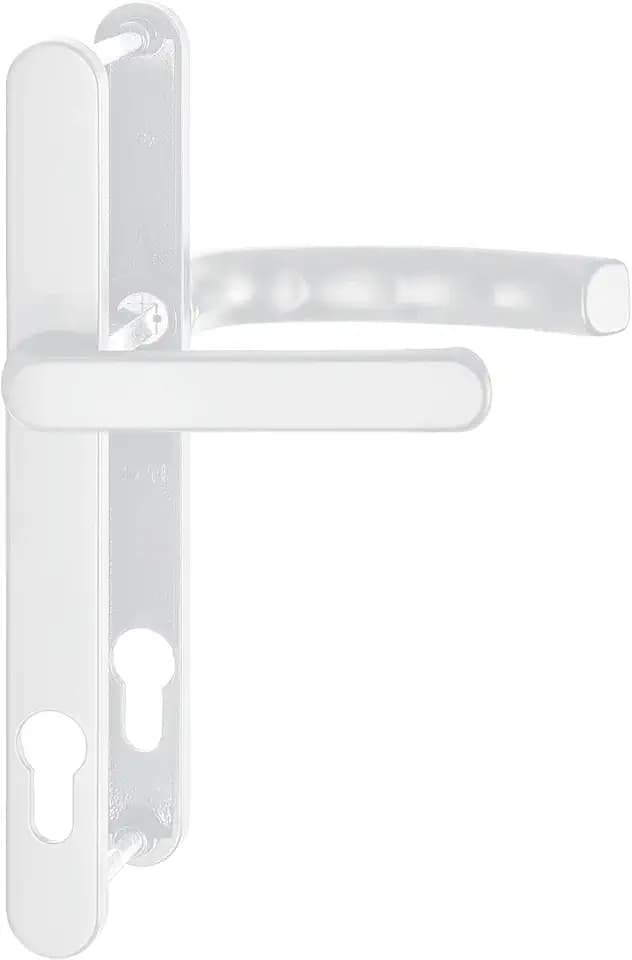 Drückergarnitur LIÈGE - Schmalschild 24 mm, Griff flach,67-72,weiß
