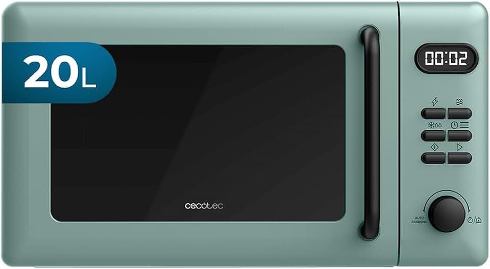 Cecotec Digitale Mikrowelle mit Grill 20L Proclean 5110 Grün