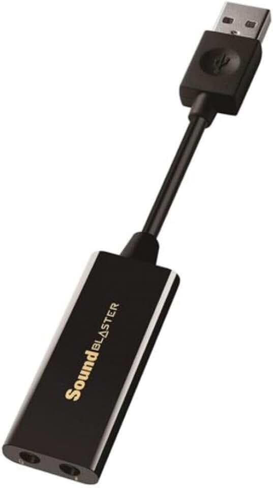 Creative Sound Blaster Play!3 - USB-DAC-Verstärker und externe Soundkarte, schwarz