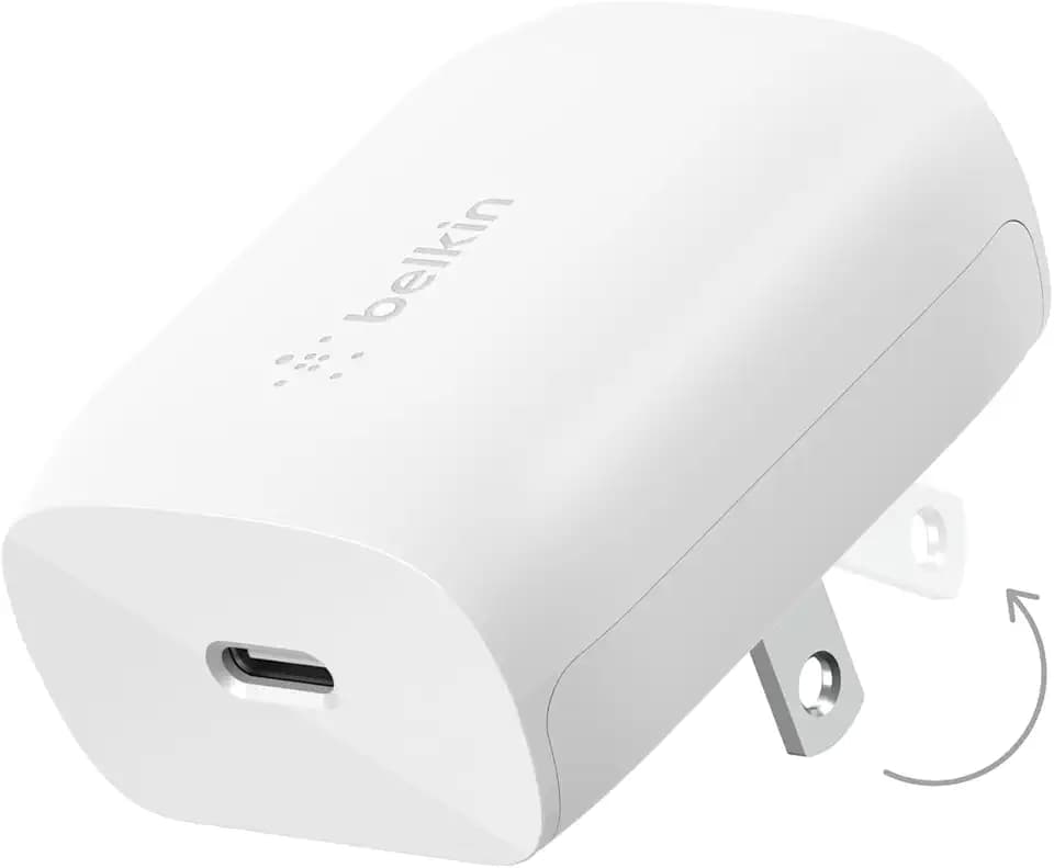 Belkin 20W Compact USB C Charger Block, Fast Charging for Travel