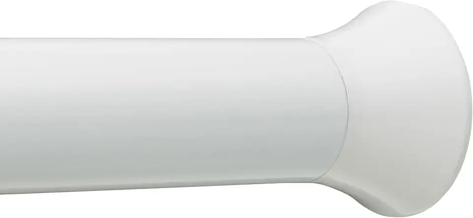 Amazon Basics Verstellbare Duschvorhang-Spannstange, 61 bis 91 cm, Weiß
