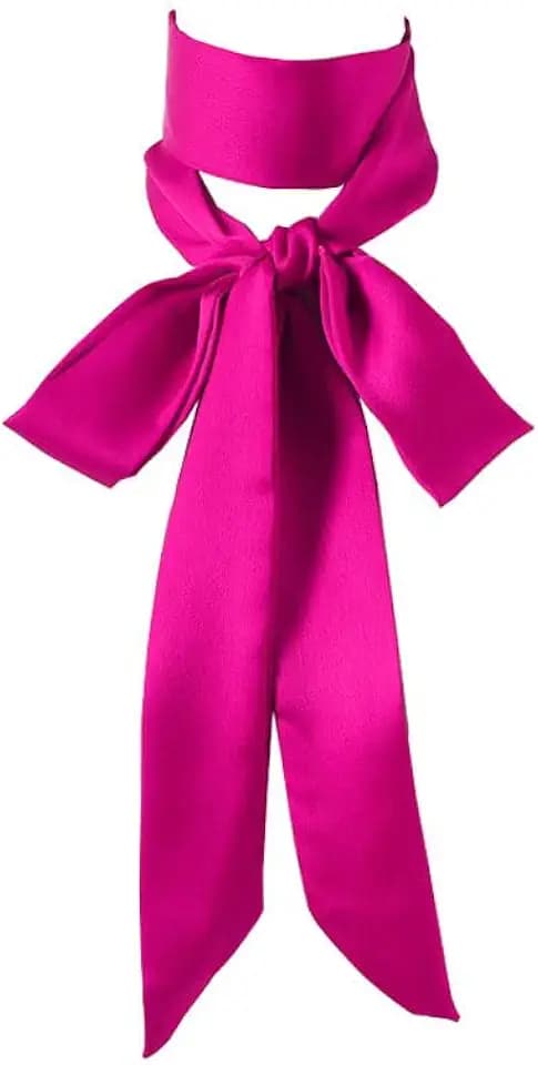 Long Thin Skinny Scarf Satin Neckerchief Ribbon Tie Waist Belt for Women