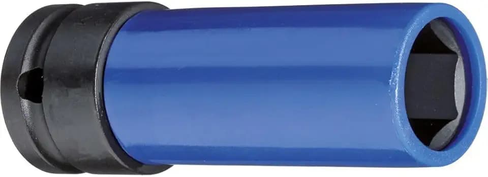 GEDORE red Schlagschraubereinsatz mit Schonhülse, Nuss 1/2" 12,5 mm Antrieb, 6-kant, SW 17 mm, lang, Auto/KFZ, R63041716