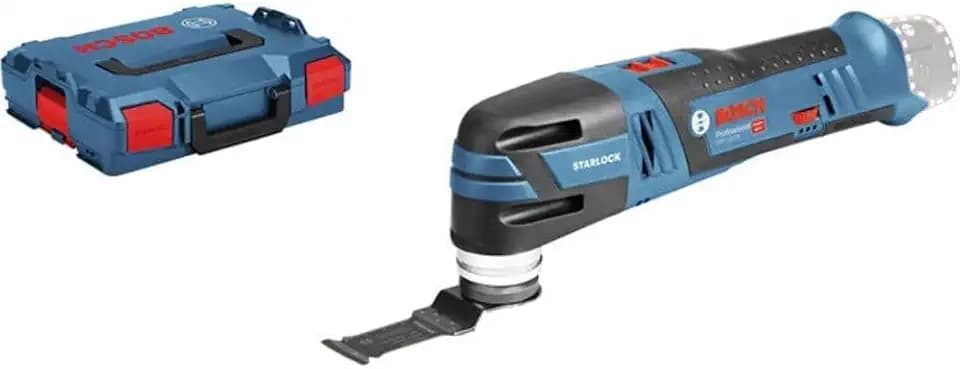 Bosch Professional 12V System Akku Multi-Cutter GOP 12V-28 (Starlock-Werkzeugaufnahme, Leerlaufschwingzahl: 5000–20000 min-1, ohne Akkus und Ladegerät, in L-BOXX 136), Solo, 06018B5002